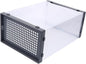 2pcs Shoe Box Storage Boxes Sturdy Plastic Shoes Organizer for Closet Entryway Style