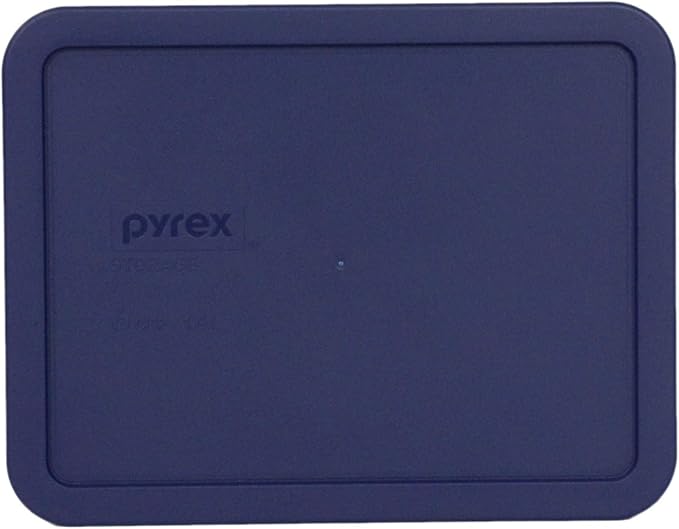 Pyrex 7212-PC 11-Cup, 7211-PC 6-Cup, & 7210-PC 3-Cup Blue Food Storage Replacement Lids - Made in USA