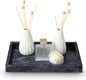 Natural Marble Tray for Bathroom - 12"x 8" x 1.2" Natural Marble Serving Tray, Elegant Marble Vanity Organizer for Bathroom, Kitchen, and Home Décor