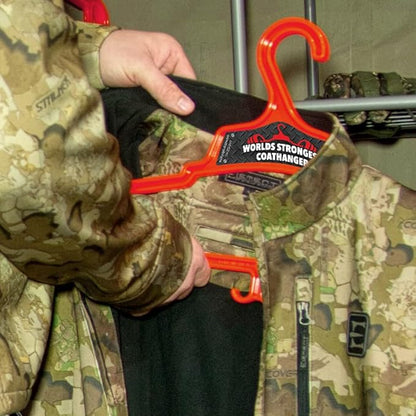 Worlds Strongest Coat Hanger | USA Made | 140 lb Load Capacity | Multipurpose Gear Hanger | RED (12)