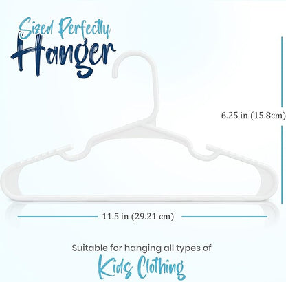 Utopia Home 360 Pack Kids Hangers - 11.5 Inch Plastic Baby Hangers for Closet - Childrens Hanger for Clothes & Infant Hanger for Closet - Ideal for Everyday Standard Use (White)