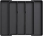 Lifewit Utensil Organizer for Kitchen Drawers, Expandable Cooking Utensil Tray, Adjustable Cutlery Silverware Flatware Holder, Plastic Spatula Tools Storage Divider, 11-18 x 14", Black
