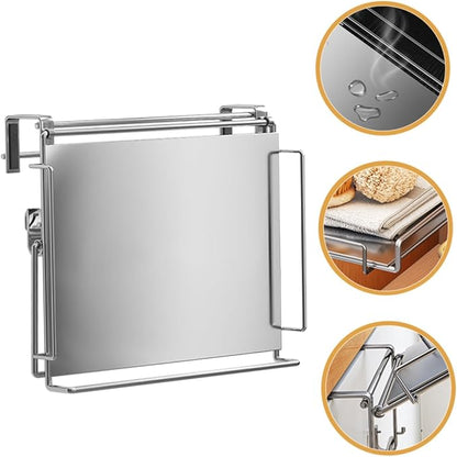 STOBAZA Stainless Steel Kitchen Shelves Storage Cabinet Door Organizer Pantry Spice Rack