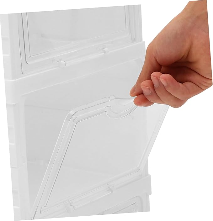Healifty 1set Shoe Storage Boxes Stackable and Space-saving Multi-layer Organizer for Sneakers Drawer Design for Easy Access Fits Shoe Types