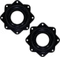 4pcs 3" Square Lazy Susan Turntable Heavy Duty Lazy Susan Hardware, Steel Ball Bearing Rotating Tray Swivel Plate for Dining Table, Stool Chair, Pantry, Organizer (Black)