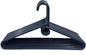 Clothes Hangers 10 Pack Plastic - Heavy Duty Space Saving Coat, Velvet Hangers, Pant Hangers for Closet Organization - Durable Non-Slip, Navy Wardrobe Essentials Bulk Storage