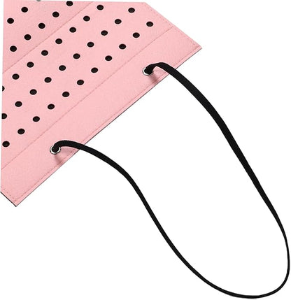 LIFKOME Hanging Felt Shoe Charm Display Organizer Wall-mounted Storage Holder for Shoe Charms and Accessories Stylish Felt Design for Neat Home Organization