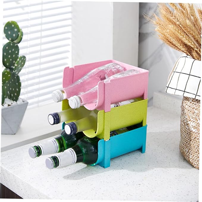 3pcs Beer Holder Soda Can Dispenser for Refrigerator Sturdy Plastic Beer Tower Home Supplies
