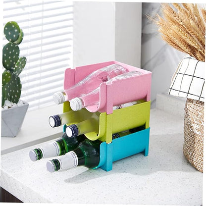 3pcs Beer Holder Soda Can Dispenser for Refrigerator Sturdy Plastic Beer Tower Home Supplies