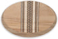 CounterArt Tribal Decorative Round Light Natural Wood Lazy Susan Turntable 14" Diameter Condiment Caddy, Cheese Server, Cake Plate, Spice Organization
