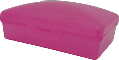 American Comb Travel Soapbox, Durable Storage Container, Multiple Colors, Made in USA (1, Pink)