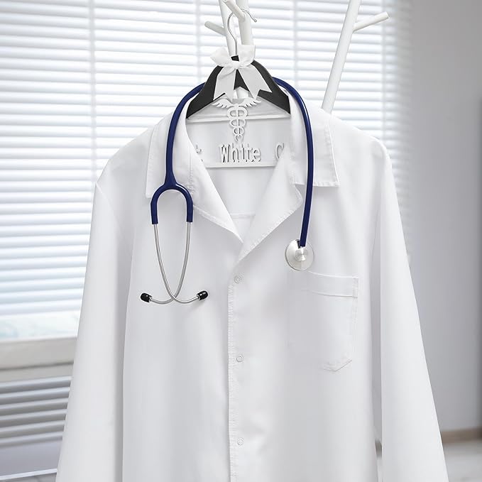 Reallnaive First White Coat Hanger Medical Student Graduation Gift for Pharmacist New Doctor Phd Gift White Coat Ceremony Med School Graduation Congratulation Favor