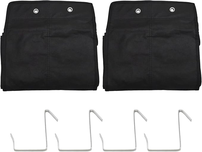 2Pcs Over the Door Shoe Organizer, 14 Mesh Pockets Reinforced Hanging Storage, Space Saving Organizer for Closet Dorm RV Apartment
