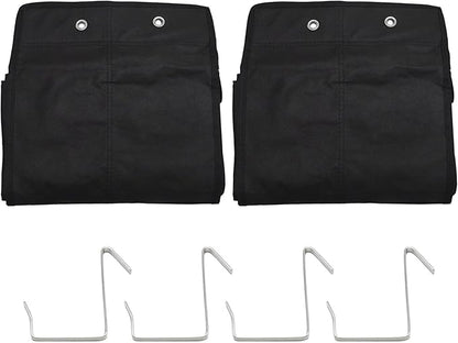2Pcs Over the Door Shoe Organizer, 14 Mesh Pockets Reinforced Hanging Storage, Space Saving Organizer for Closet Dorm RV Apartment