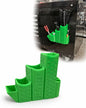 ZipStation Pro Zip Tie Organizer – 3 Tier Holder with Cutter Slot & Pen Storage – Magnetic Toolbox Organizer (Lime Green)