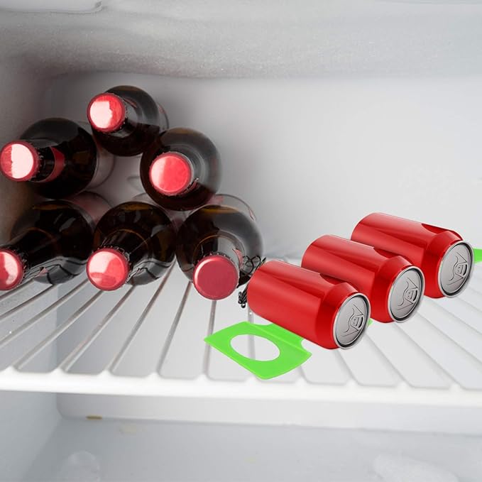 Luxshiny 2pcs Silicone Beverage Holders Stackable Can Rack for Beer Drinks Dishwasher Safe Stacking Mats for Fridge Countertop Organization Easy to Clean Silicone