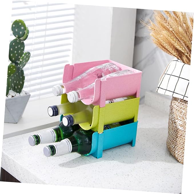 3pcs Beer Beverage Storage Rack Over Fridge Soda Can Dispenser Organizer