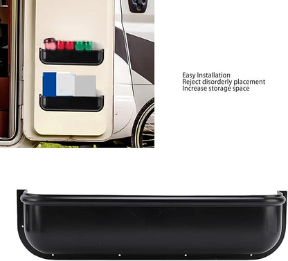 Diydeg RV Door Organizer, 450x100x115mm Wall Hanging Storage Bag, Door Seasoning Rack ABS Hanging Rack for Kitchen, Pantry, Cabinet, Side Door Storage Containers