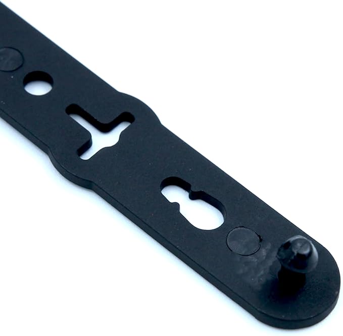 SSWBasics Black Plastic Belt Hangers - Pack of 100