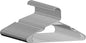 Plastic Hangers - 50 Pack,Durable Space Saving Hangers for Everyday Use and Dorm Room Essentials - Grey