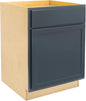 Quicklock RTA (Ready-to-Assemble) | Base Kitchen Cabinets - Shaker Style | Made in America (Needlepoint Navy, 24" Wx34.5 Hx24 D Base)