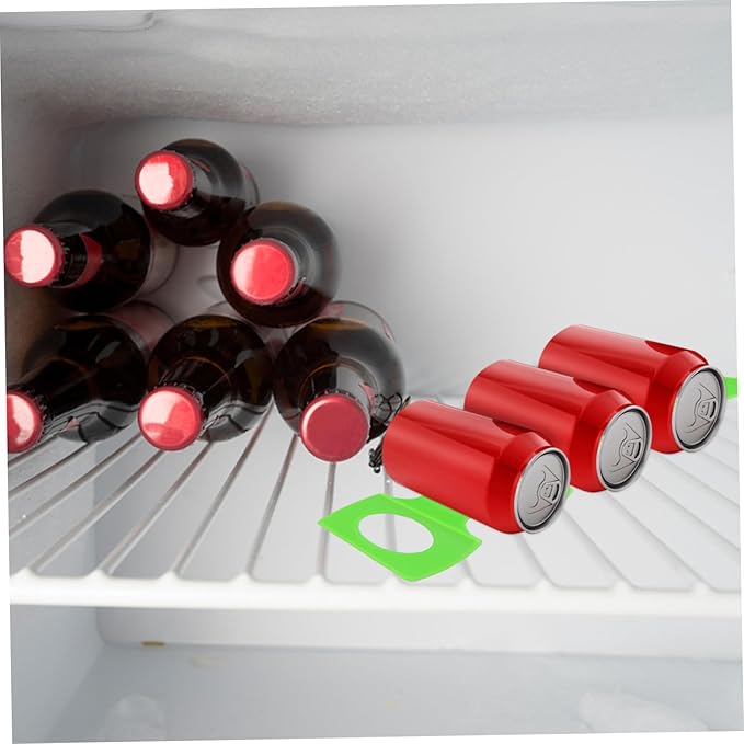 PRETYZOOM 4pcs Beverage Storage Mat Fridge Can Holder Beer Bottles Stacker Pourers for Alcohol Drink Fridge Organizer