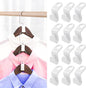 100 PCS Hanger Connector Hooks - 2024 New Space Saving Hangers for Closet Organizers and Storage Hangers Hooks,Hanger Clips Plastic Hangers for College Dorm Room Essentials (White)