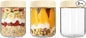 Overnight Oats Containers with Lids, 16oz Wide Mouth Mason Jars with Lids, 3 Pack Glass Jars with Airtight lid for Chia Pudding Yogurt Salad, Meal Prer Oatmeal Jars, Yellow