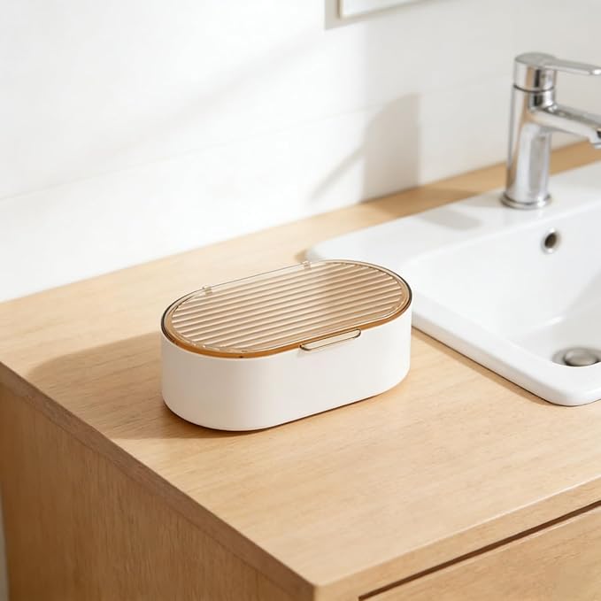 Soap Holder for Bathroom, Shower Soap Dish with Drainage Layer, Portable Soap Box for Bathroom, Bar soap Case for Travel, Gym, School, Camping