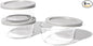 6-Piece Glass Food Storage Containers Set (3 Containers + 3 BPA-Free Lids) | 2-Cup, Leakproof | Microwave, Freezer, Oven & Dishwasher Safe | Ideal for Meal Prep & Pantry Organization, Grey