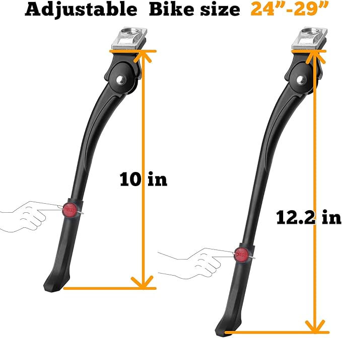 Sataway Center Mount Bike Kickstand Adjustable Bicycle Kick Stand for 26”-29” Mountain Sport Bike