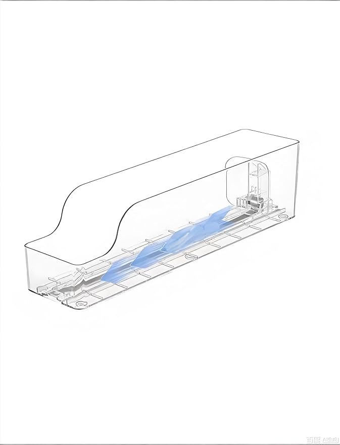 Drink Organizer for Fridge Fridge Automatic Can Dispenser Drink Organizer Space Saving Kitchen Storage(1 Pcs,7.5 x 32 cm)