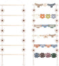 SNOWSTAR Flower Hair Claw Clip Organizer,Hanging Hair Clip Holder and Storage for Women Girls,Claw Clip Hanger Home Decor for Wall,Door,Closet