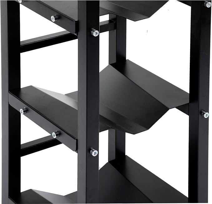 Refrigerant Tank Rack w/ 3x30lb and Storage Plate, Stable Refrigerant Cylinder tank rack, Cylinder Rack Sufficient Storage for Freon, Gases, Oxygen, Nitrogen, Acetylene