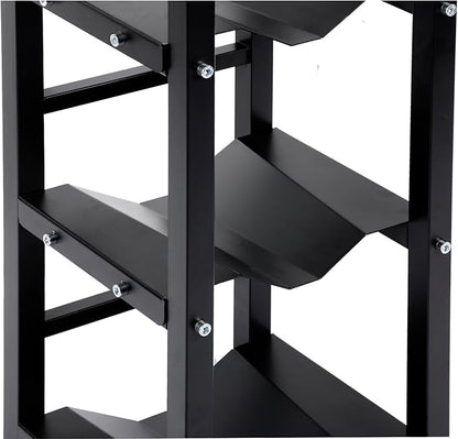 Refrigerant Tank Rack w/ 3x30lb and Storage Plate, Stable Refrigerant Cylinder tank rack, Cylinder Rack Sufficient Storage for Freon, Gases, Oxygen, Nitrogen, Acetylene