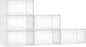 VEVOR Shoe Storage Boxes, 6 Pack Clear Stackable Shoe Boxes Storage Organizers with Magnetic Door, Fit up to US Size 13, Plastic Sneaker Containers for High Heels, Boots, and Hats, Transparent White