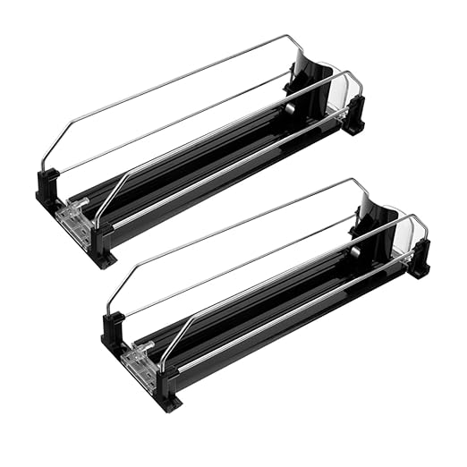 2pcs Beverage Propeller Refrigerator Organizer Soda Dispenser Stand for Fridge Can Dispenser