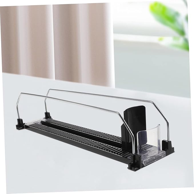 MERRYHAPY 2pcs Plastic Beverage Dispenser Stand Pusher Can Organizer for Refrigerator Easy Install Drink Pusher Fridge Accessory