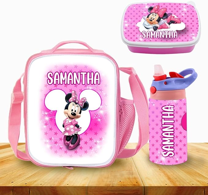 Personalized Insulated Lunch Bag with Strap – Thermal Food Carrier for Meals and Snacks TV Shows (MINIE)