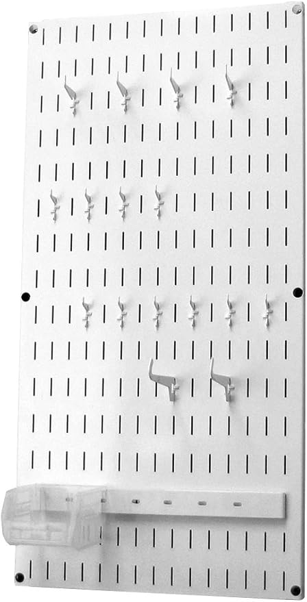 Wall Control Jewelry Organizer Wall Hanging Jewelry Holder Kit Wall Mounted Necklace Organizer Kit in White