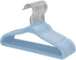 ManGotree Kids Velvet Clothes Hangers, Baby Childrens Hangers for Clothes Space Saving Non-Slip 15Pack (Blue)