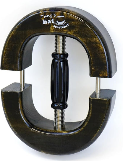 Tang's Professional Wood Hat Stretcher for Fitted & Cowboy Hats, Heavy Duty Hat Shaper Expander, One Size Fits 6 7/8-8