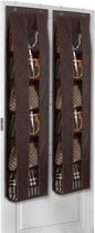 Lirex Over the Door Organizer, 2 Pack Handbag Storage with 6-Tier Space-Saving for Door or Closet, Handbag Hanger, Dark Brown