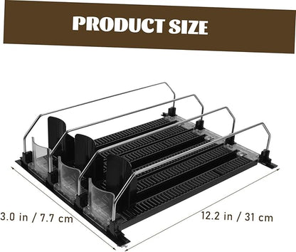 COLLBATH Automatic Drink Dispenser for Fridge Water Bottle Organizer for Cabinet Soda Can Dispenser Drink Tray