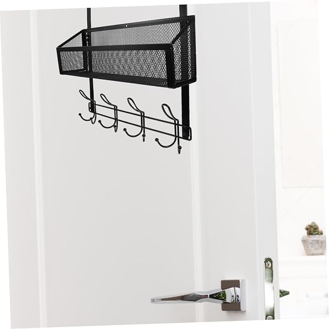 ULTECHNOVO Over The Door Hanging Organizer Multifunctional Mesh Storage Rack for Bathroom Kitchen Bedroom Maximizes Space Efficiency Contemporary Style for Shoes Towels
