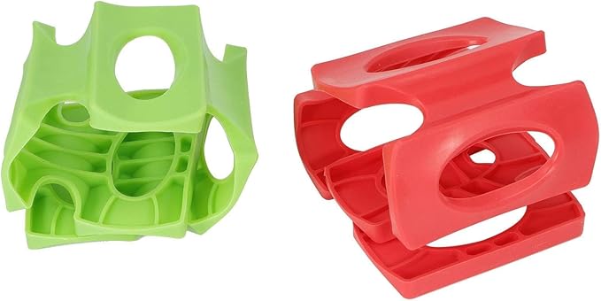 Cyrank Silicone Bottle Stacking Mat, 4Pcs Can Stacker Can Stacker for Refrigerator Silicone Can Stacker Fridge Organizer Holder Rack