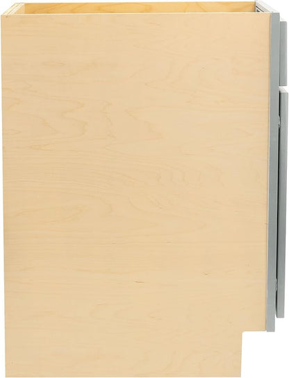 Quicklock RTA (Ready-to-Assemble) | Base Kitchen Cabinets - Shaker Style | Made in America (Magnetic Gray, 12" Wx34.5 Hx24 D Base)