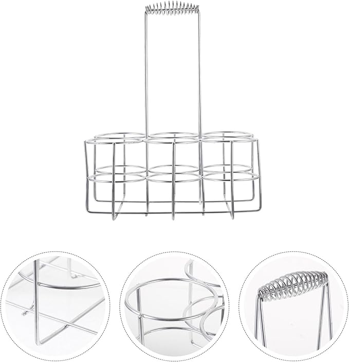 Slot Metal Beer Can Holder Convenient Can Organizer for Restaurants Bars and Home Use Sturdy Construction Portable Design for Easy Carrying