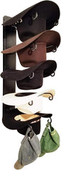 American Made 5 Hat Cowboy Hat Rack – Classic Wall Mounted Hat Holder Black Steel