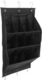 Alasum Wall Mounted Shoe Rack with 12 Grid Foldable Polyester Pockets, over Door Hanging Shoe Organizer for Closet and Narrow Hallway Storage